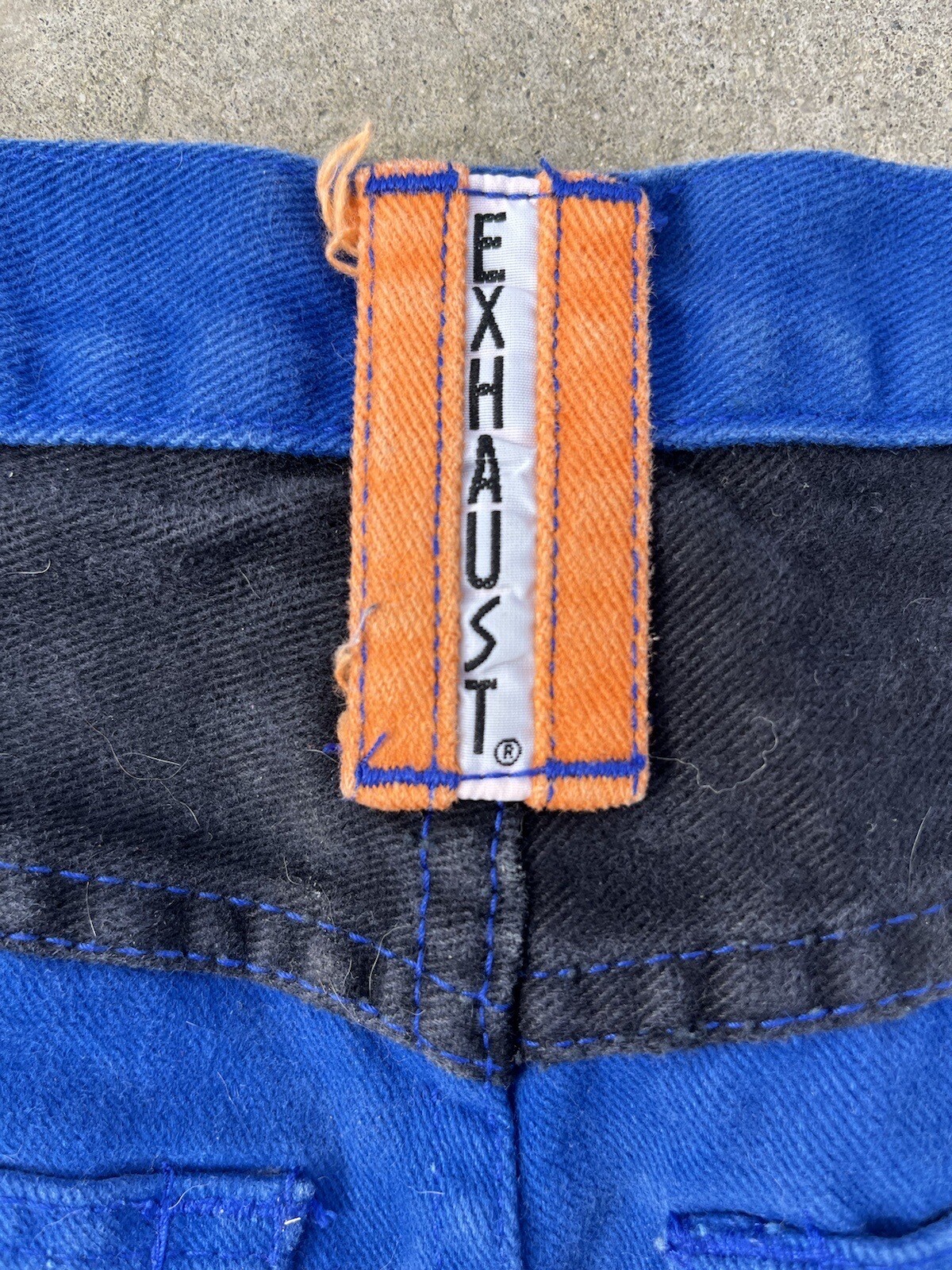80’s/90’s StyleVintage “Hip Hop Exhaust Jeans”Brand Shorts Colorful