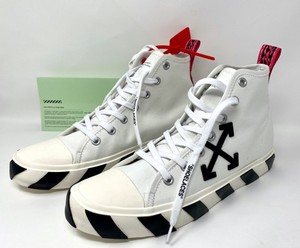 off white mid top arrow sneakers