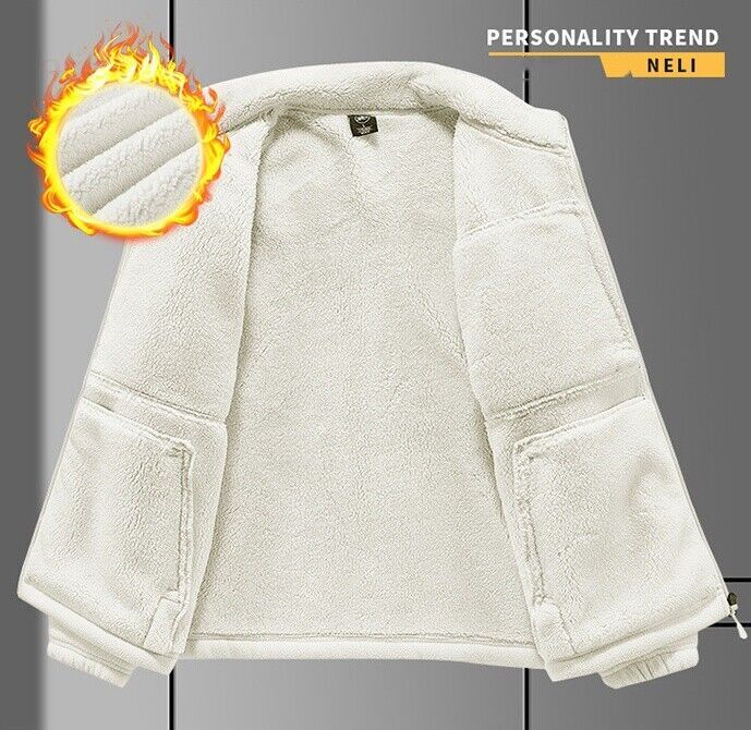 New Mens Fleece Outdoor Thick Warm Winter Hiking Skiing Camping Jacket ...