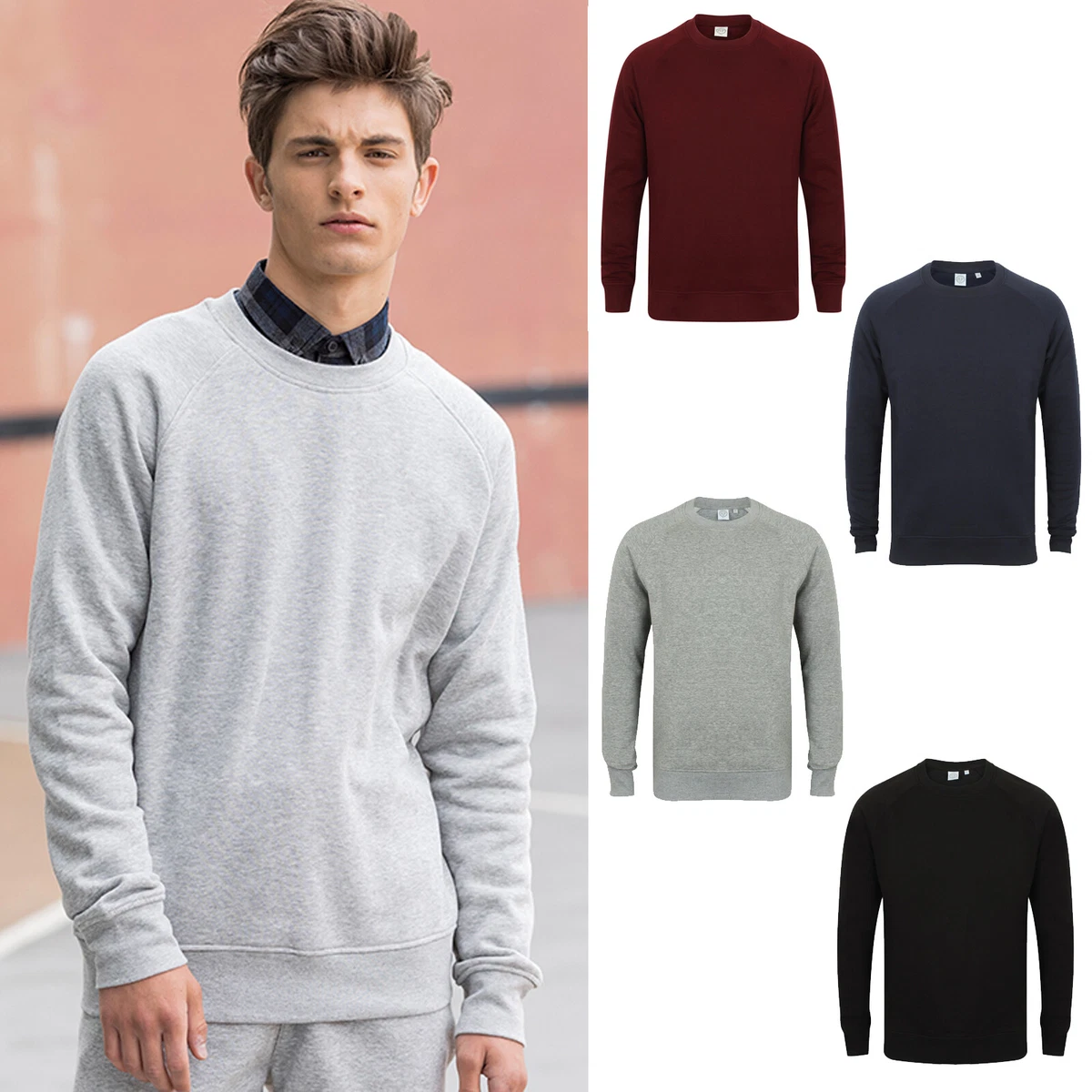 Slim fit sweatshirt sales