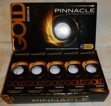 NIB Pinnacle Gold Long Distance 15 Golf Balls in Box Rare New Old Stock USA Made