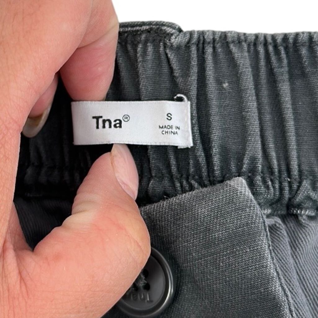 Aritzia tna camo jogger pants grey camo alix pants sz sm | eBay
