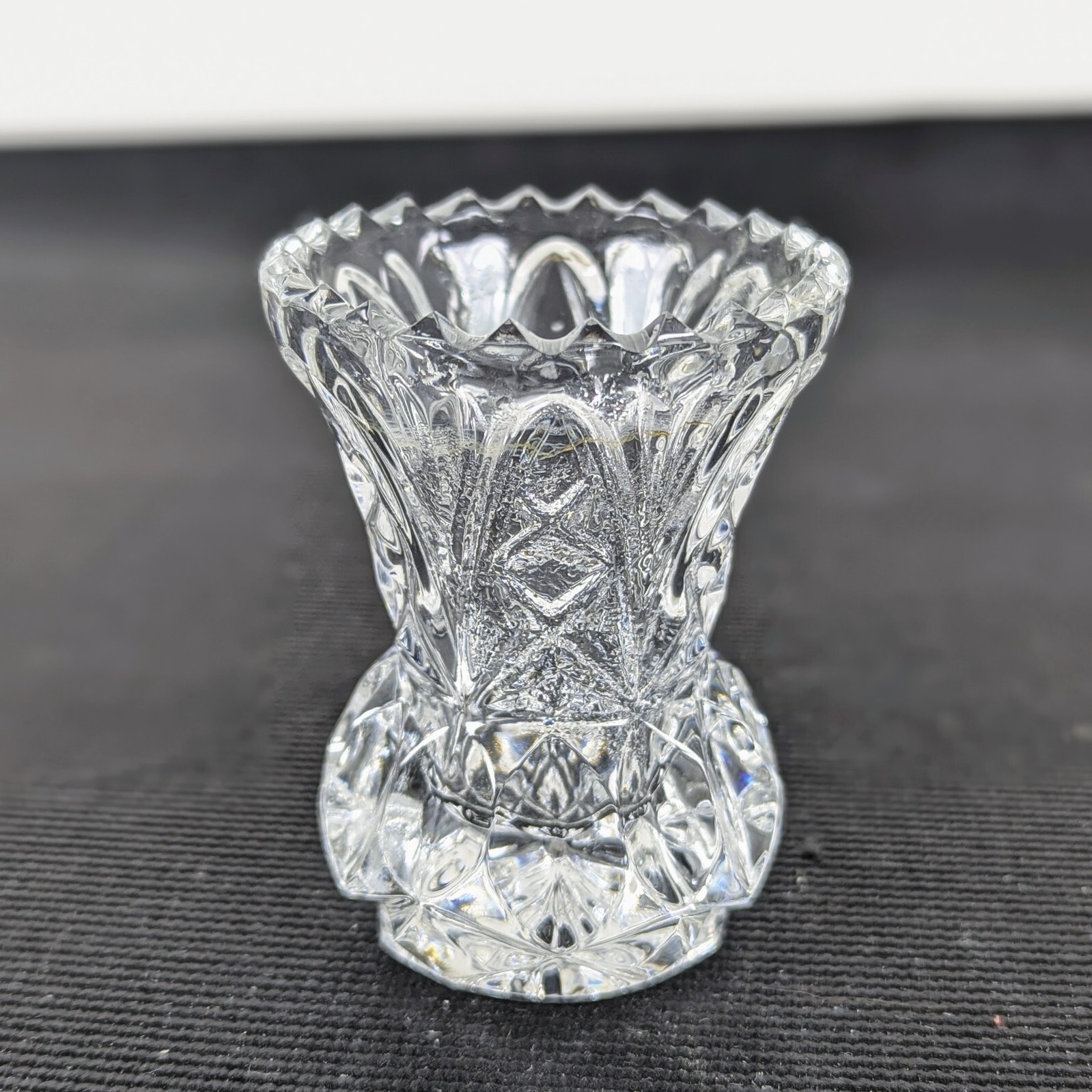 Beautiful Vintage Lead Crystal Votive Bud Vase small image 3