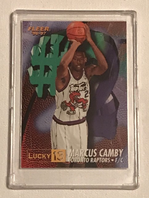 1996 97 Fleer Lucky 13 Marcus Camby 2 Toronto Raptors Insert Card 