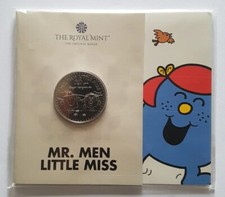 2021 Royal Mint Mr Men Little Miss Brilliant Uncirculated UK Five Pounds £5 coin