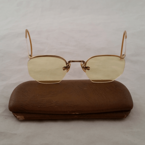 Bausch & Lomb Numont Ful-Vue True Antique 12k Gold Fill Brille und Etui - Bild 5 von 12