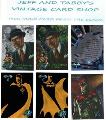1995 BATMAN FOREVER  METAL FLEER  BASE & INSERTS SEE DROP DOWN MENU