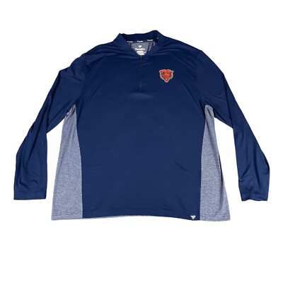 Chicago Bears Pullover Men's Extra Extra Large Blue Long Sleeve Jacket Fanatics