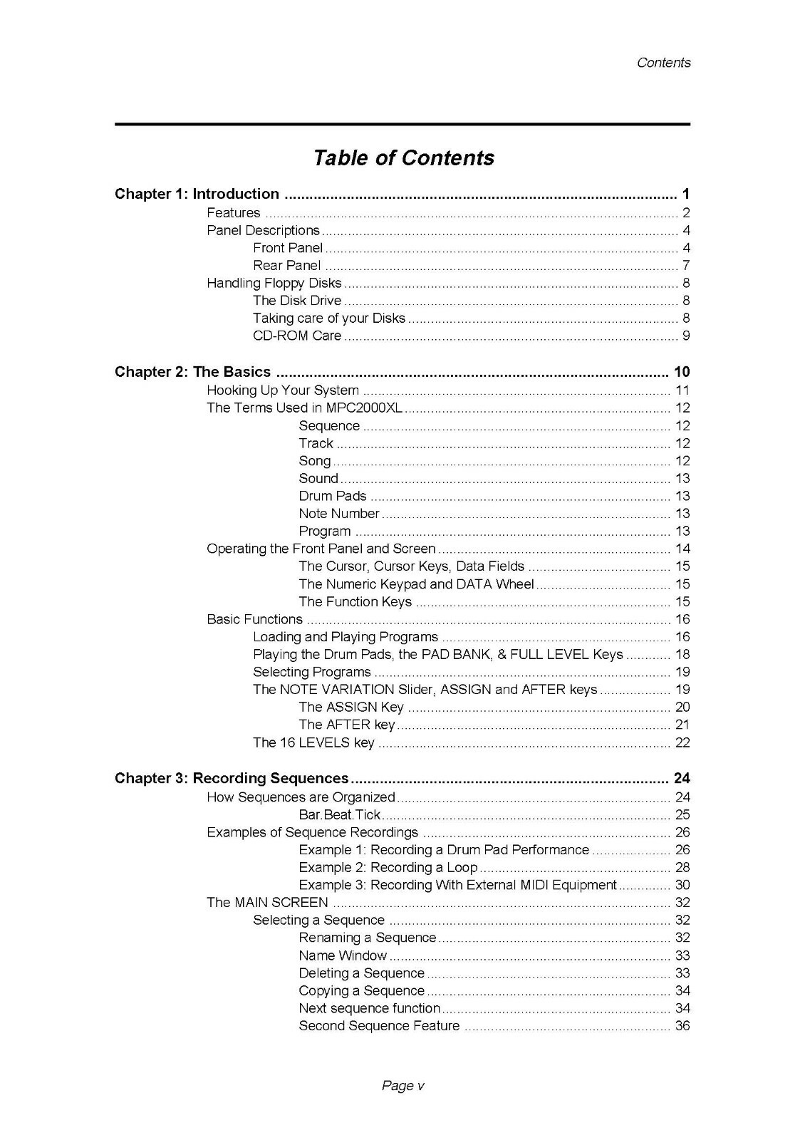 Akai MPC2000XL MIDI Production Center Operating User Instructions COIL BOUND