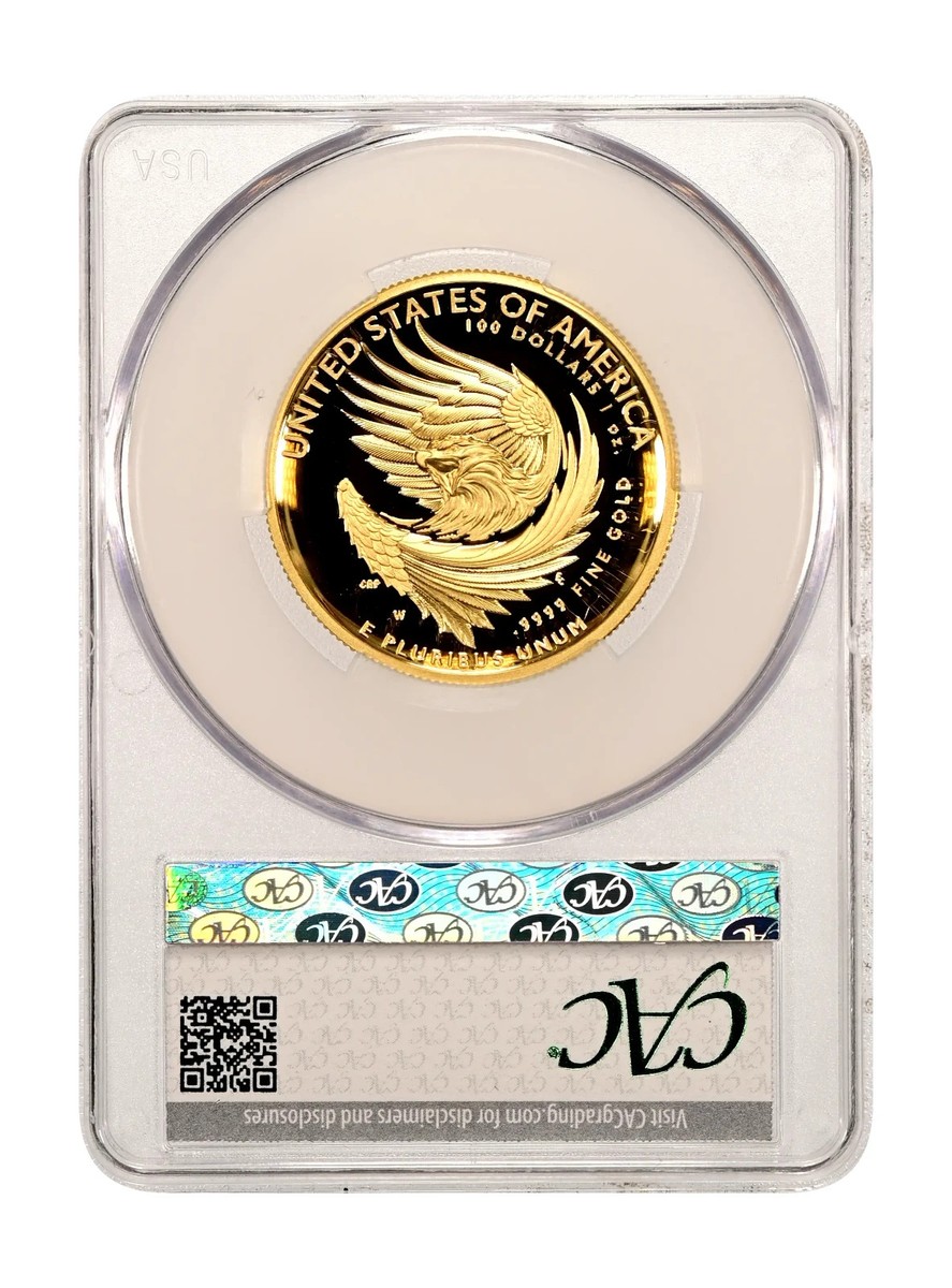 2025 $100 Gold High Relief Sunflower, CAC PR69DCAM W/ OGP *In Hand