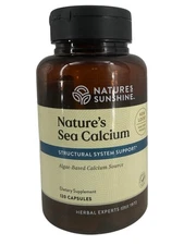 Nature's Sunshine Sea Calcium, 120 Capsules EXP 12/01/2027