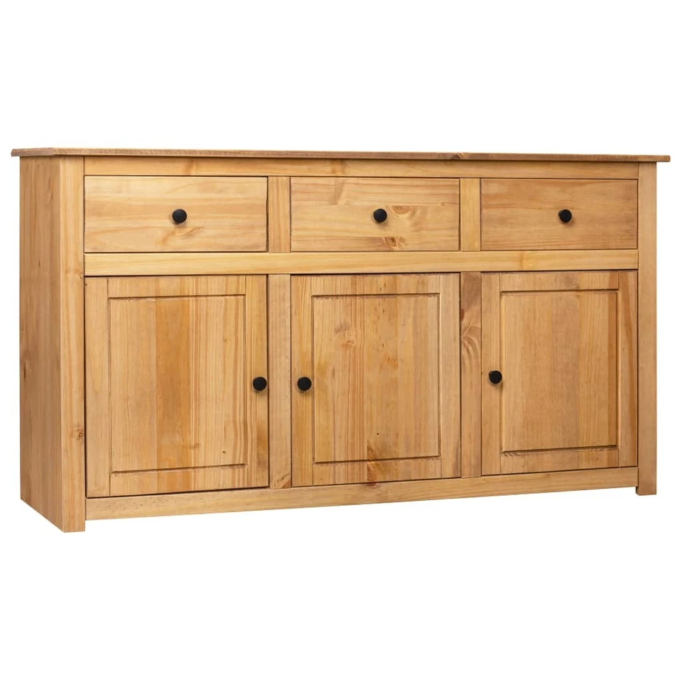 Sideboard Massivholz Kommode Highboard Schrank 2/3 Schubladen /Türen Schublade - Bild 4 von 4