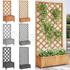 Holz Blumenkübel Rankgitter