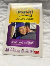 Post-it High Gloss Instant Dry Picture Paper- 4x6- 25 Sheets – Sealed