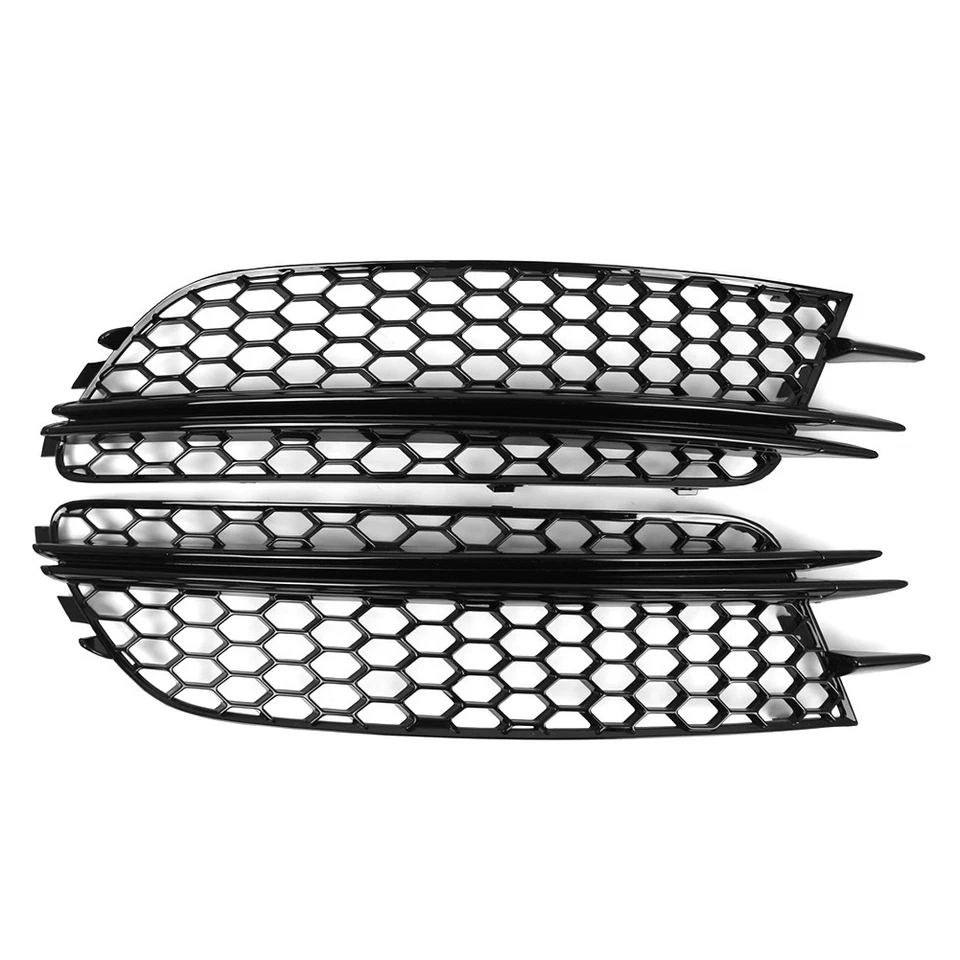 Honeycomb Front Bumper Fog Light Grille For Audi A6 C7 Sedan 2012-2015 13 15 Foto 2 de 4