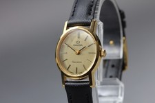 Vintage 1970 OMEGA Geneve Manual Wind Gold Dial Ladies Watch Near Mint