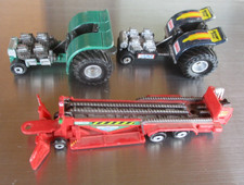 MICRO MACHINES LOT of PULL TRACTORS and SLED