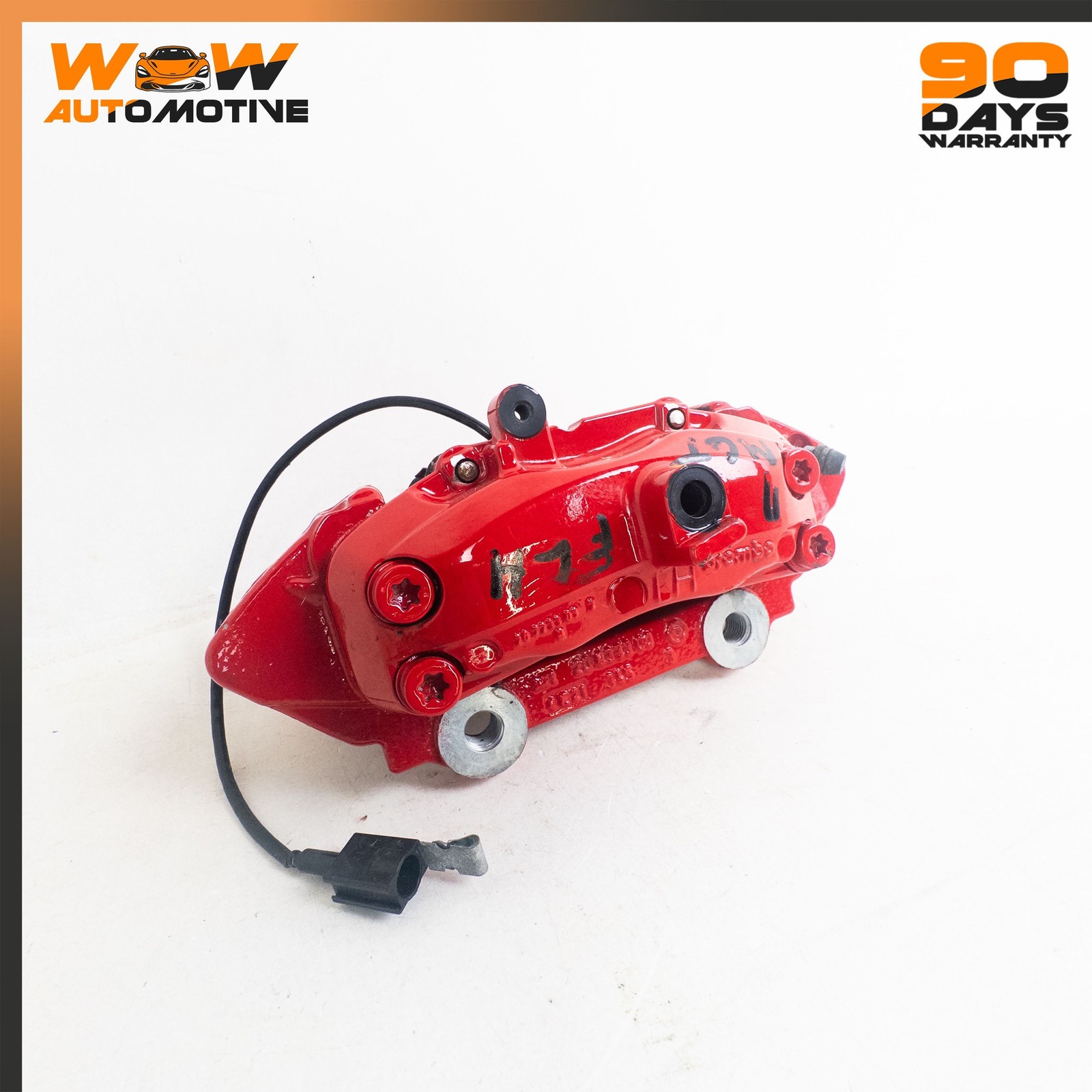 03-16 MASERATI GRANTURISMO FRONT RIGHT LEFT BRAKE CALIPER ASSEMBLY RED SET OEM