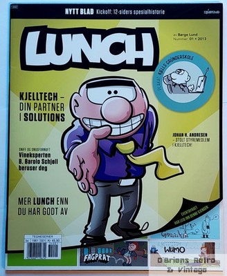 LUNCH Magazine #1 (2013)   First Issue   Børge Lund - Norwegian Comic