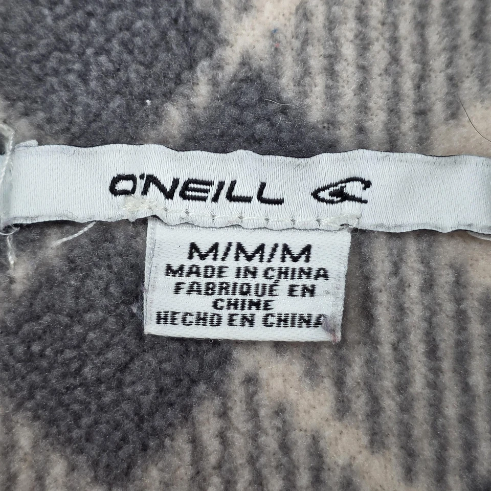 Jaqueta O'Neill Feminina Média Cinza Bege Xadrez Camisa de Lã Bolsos Snap Shacket - Imagem 4 de 4