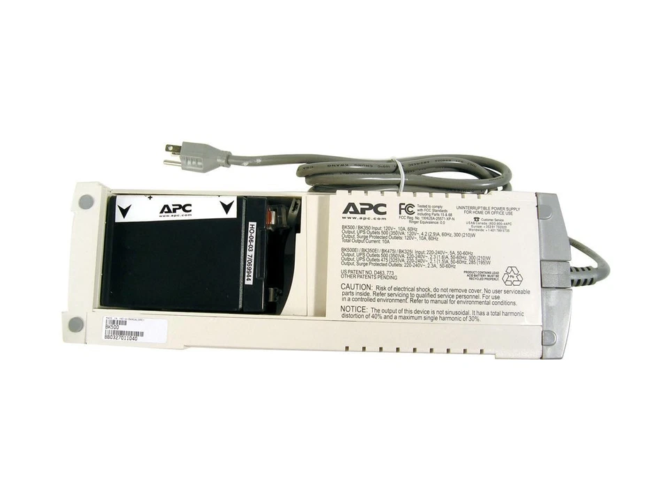 APC Back-UPS BK500 500 VA 300 Watts 6 Outlets UPS - Image 3 of 4