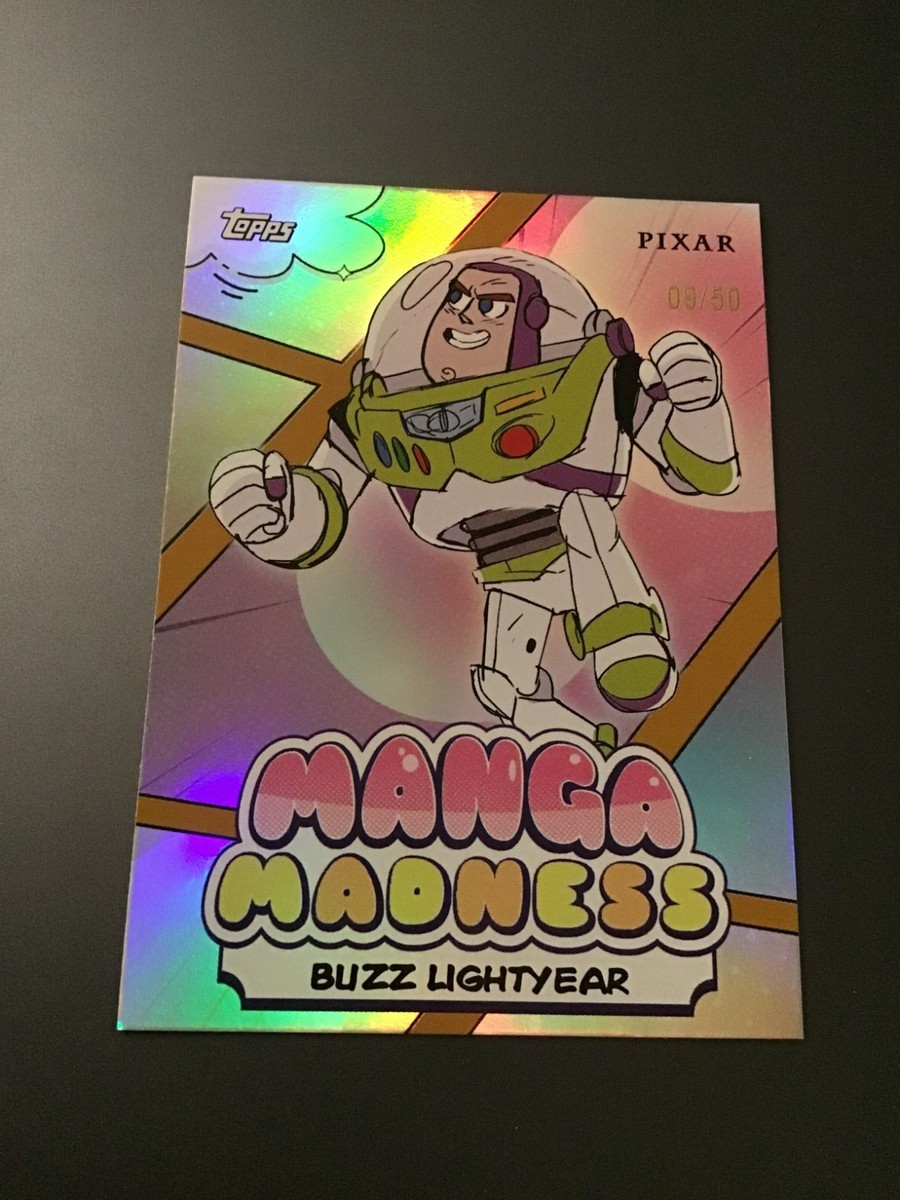 2026 Topps Disney Neon Manga Madness MM-5 Buzz Lightyear Gold /50
