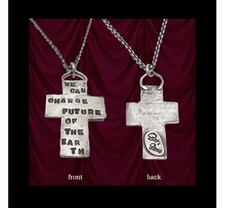 Maison Rouge We Can Change Cross Pendant Necklace