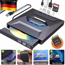 7in1 USB 3.0 Externes Laufwerk DVD CD UHD 4K Brenner Player Type-C für Laptop PC