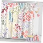 Cute Spring Summer Floral Shower Curtain, Kids 72"W x 72"L (Pack of 1) Ivory