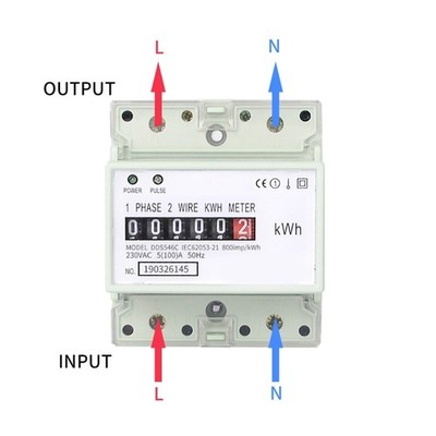 High Precise 230V Single Phase Power Consumption Meter For Household Application