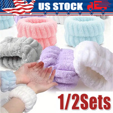 Microfiber Wrist Bands for Washing Face Absorbent Spa Face Wash Wristbands