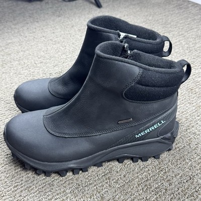 Merrell Womens 10 Thermo Kiruna Mid Zip Waterproof Boot Winter Snow Black