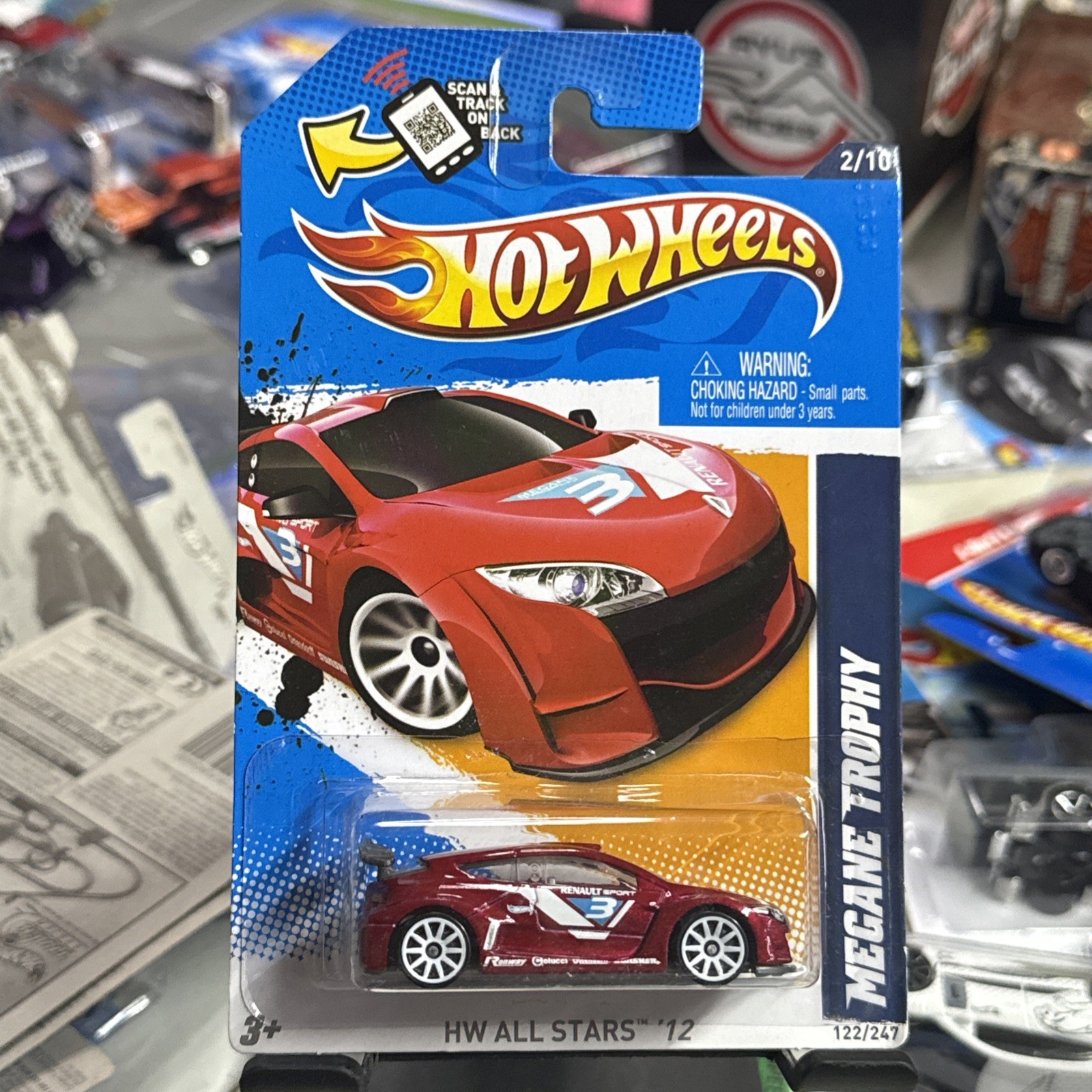 2012 Hot Wheels ‘12 HW All Stars MEGANE TROPHY Red 122/247