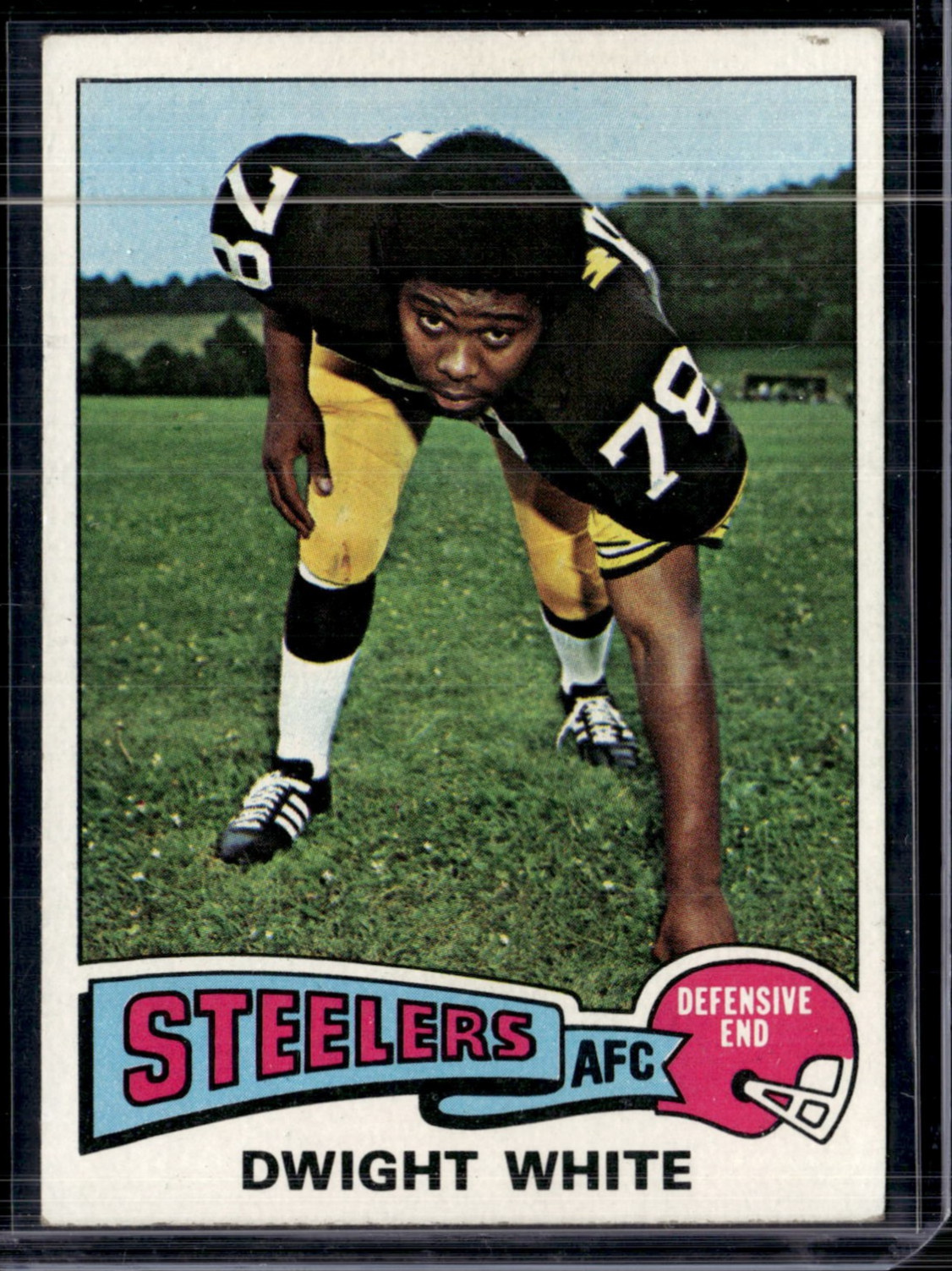 1975 Topps #235 Dwight White Pittsburgh Steelers EX