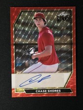 READ 2026 Leaf Metal Baseball Chase Shores Red Flood Auto 1/1 Superfractor