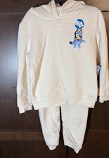 NWT Bluey 2 Piece Hoodie  Sweat Pant Set Bluey Cartoon Character Size 4T