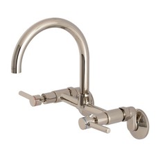 Kingston Brass KS814 Concord 1.8 GPM Widespread Bridge Kitchen - Nickel