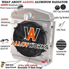 4row Radiator Fan Shroud For 19471949 Plymouth Deluxep15 Deluxespecial Deluxe