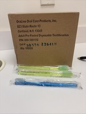 100 INDIVIDUALLY WRAPPED 6" PREPASTED TOOTHBRUSHES with FREE FREIGHT