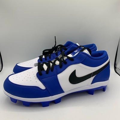 Nike Air Jordan 1 Retro MCS Low Baseball Cleats Mens Size 14 Game Royal