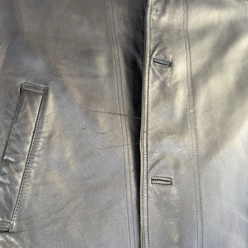 Kenneth Cole Reaction Mens Genuine Leather Jacket Sz.Medium Classic 3 Button image 12