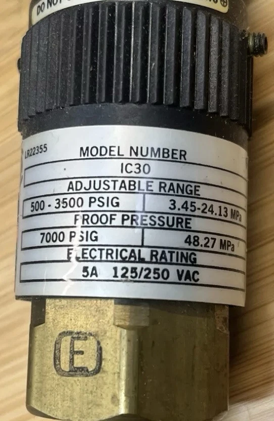 Interruptor de presión ENERPAC IC-30 500-3500 psig. NUEVO. Envío gratis Foto 2 de 2