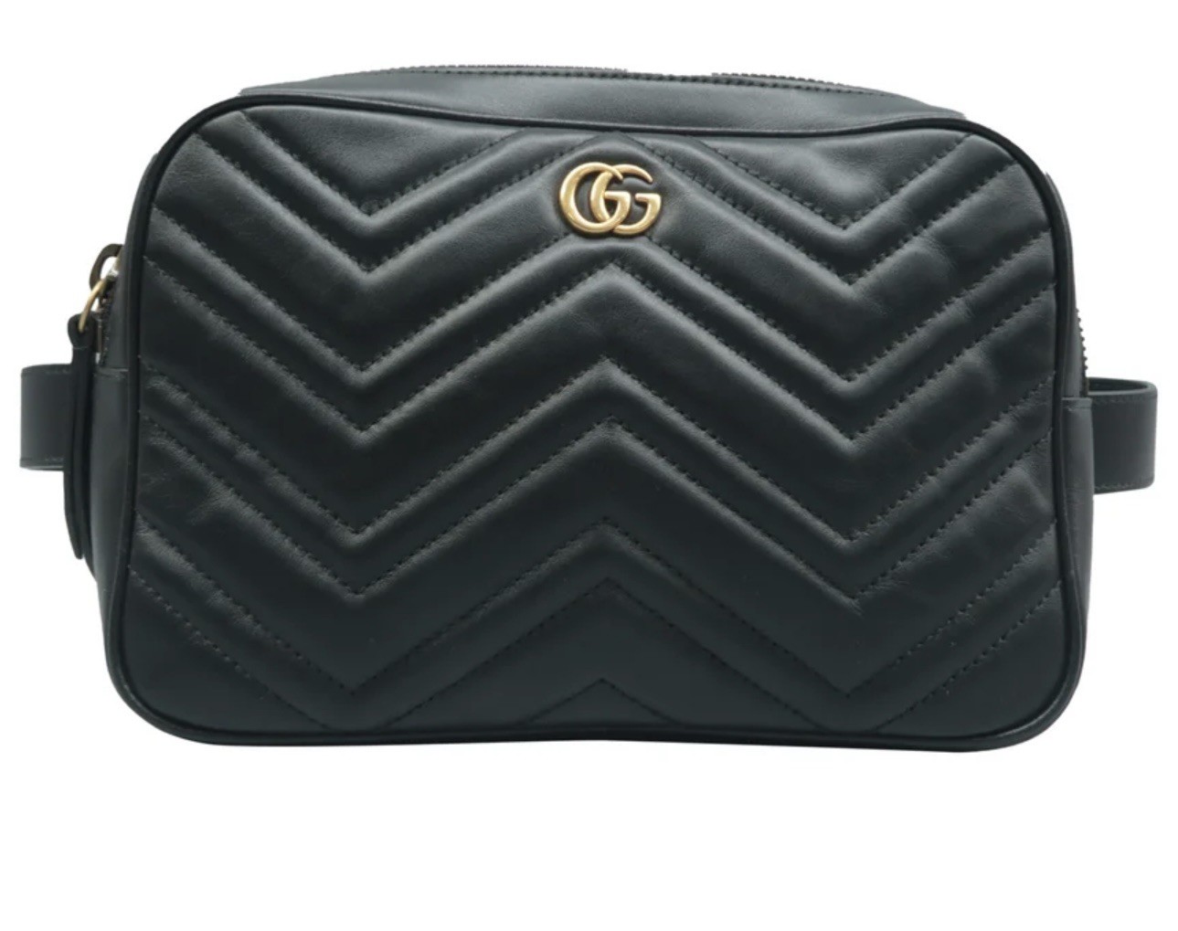 GUCCI GG Marmont Black Leather Crossbody bag
