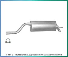 Endschalldämpfer für Opel Corsa D 1.2 51/55/59/63KW Auspuff Endtopf Schelle