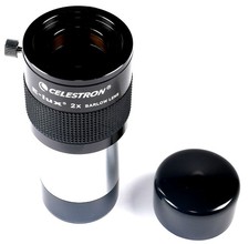 CELESTRON E-lux 2X Barlow Lens for 2" Telescope Focusers
