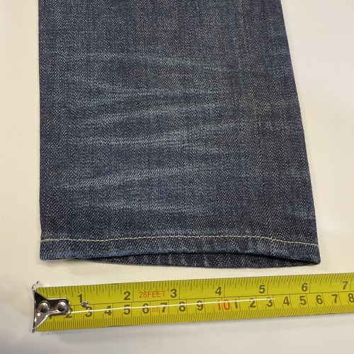 Jeans AllSaints Uomo W32 L32 Selvedge Blu Indaco Okayama Denim Giapponese Slim - Foto 11 di 12