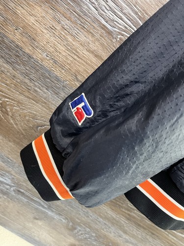 Veste de survêtement coupe-vent doublée pull athlétique Russell vintage fabriquée aux États-Unis noir XXL - Photo 2/10
