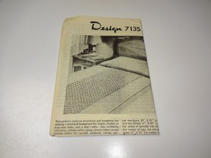 Vintage 1962 Alice Brooks Mail Order Design 7135 Smocked Bedspread with Transfer