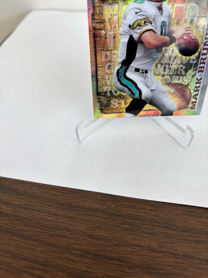 1998 Topps Chrome Seasons Best Mark Brunell Gunslingers Refractor #7 Jaguars NM - Image 2 of 4