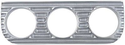 OTB Gear 3 Hole Polished Deep Finned Aluminum Under Dash Gauge Panel